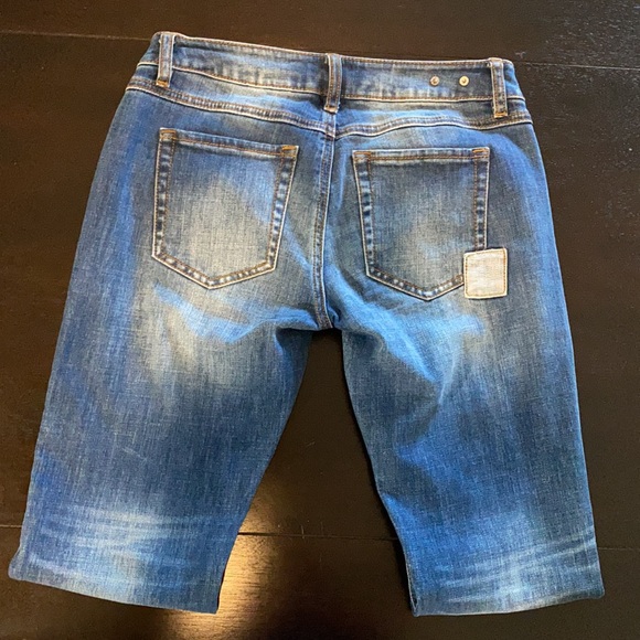 Slim boyfriend Jeans (patches) Sz 00 - Picture 3 of 5
